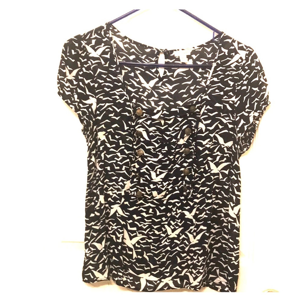 Anthropologie seagull blouse